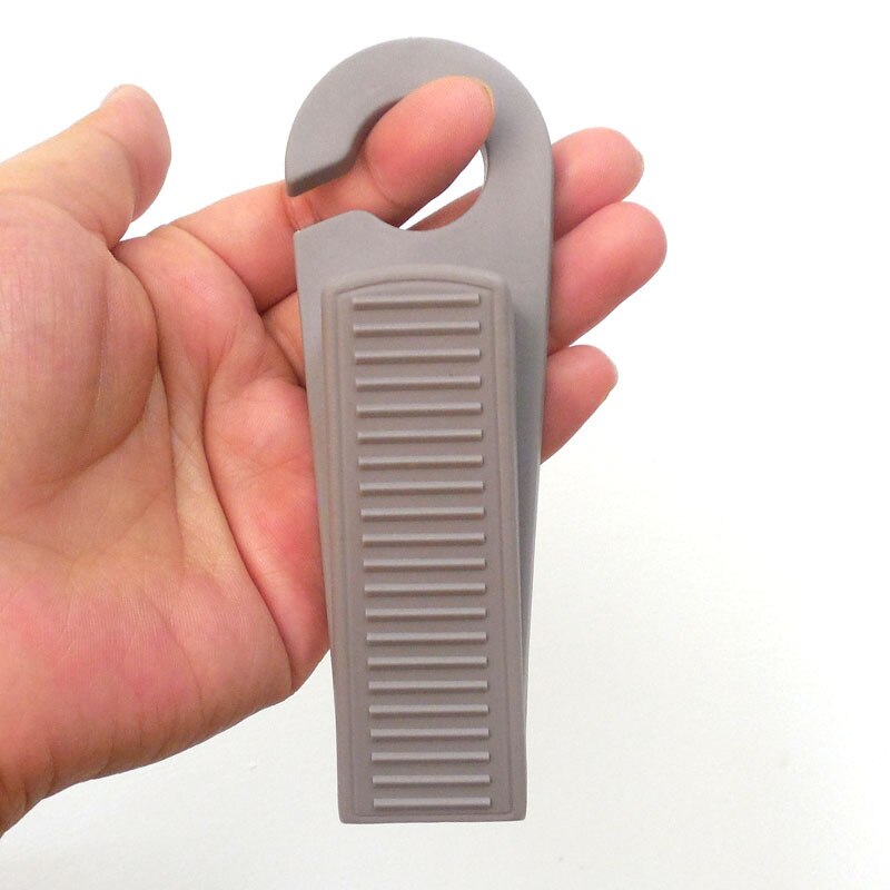 1Pc nowe drzwiowe zatrzymać typ haka klin gumowy stoper blokada drzwi blokada drzwi zabezpieczające dla dzieci zatrzymać