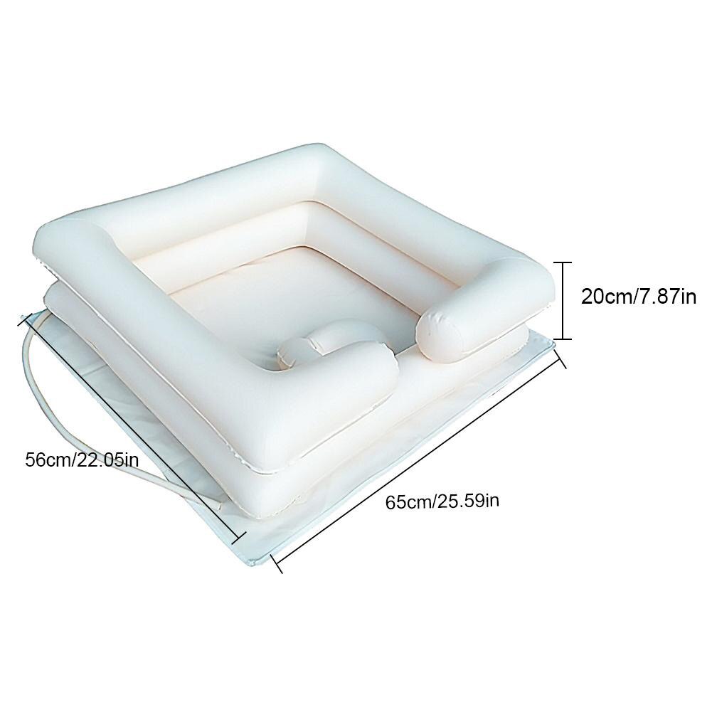 Inflatable Hair Washing Basin Portable PVC Basin Tub Sink Head Washing Basin for Patient Nursing Inflatable Sink Washbasin Tub