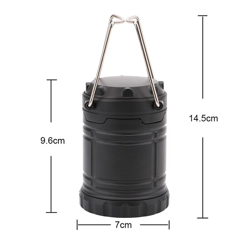 3 * Cob Led Camping Lamp Mini Draagbare Aaa Batterij Opknoping Tent Lantaarn Outdoor Waterdichte Handvat Licht Led Kamp Zaklamp: mini size