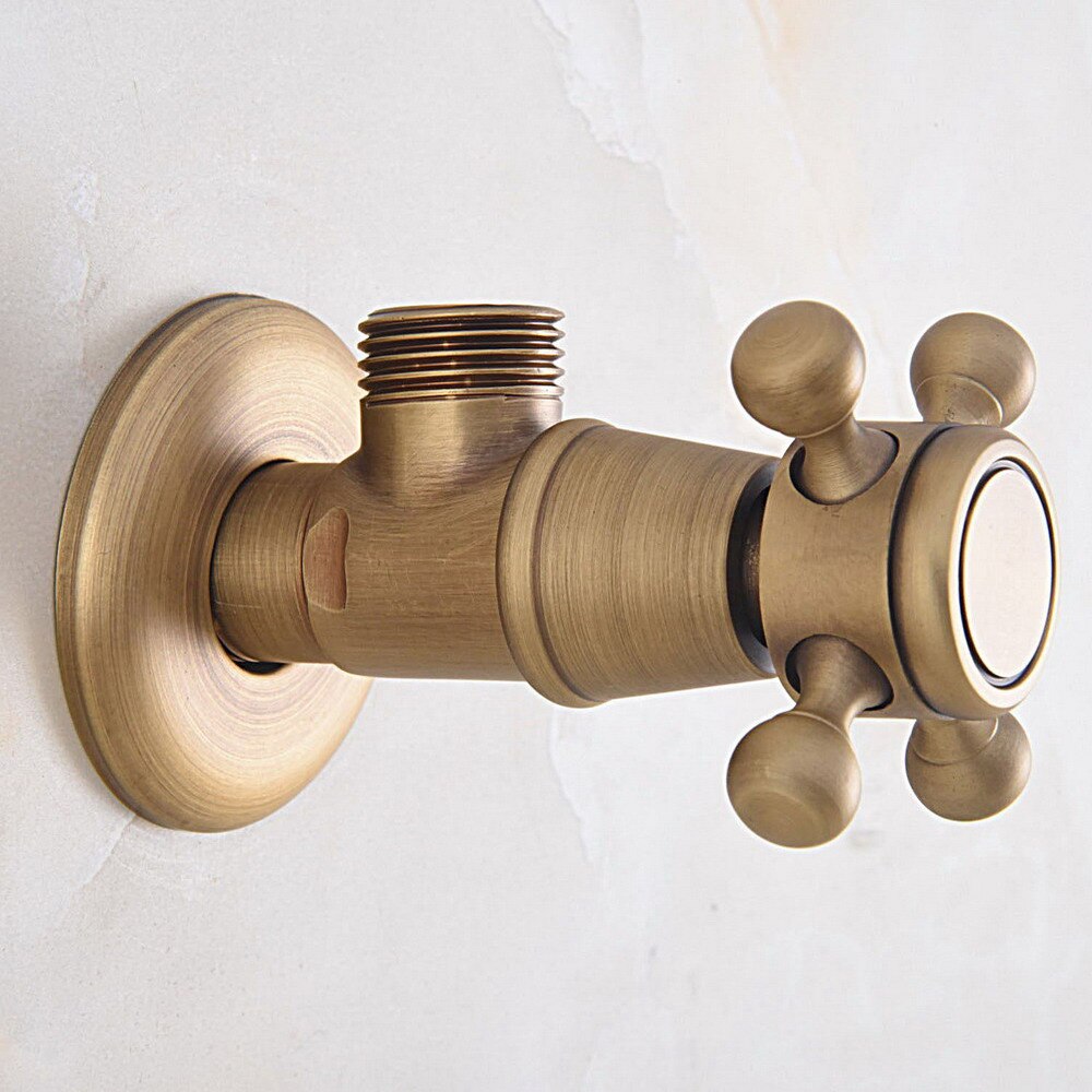 Gold Schwarz Antike Durcheinander Dreieck Ventil Wasser Kontrolle Ventil Schlecht Wasserhahn Wasser Ventil 1/2*1/2 Durcheinander Winkel ventile KD1439