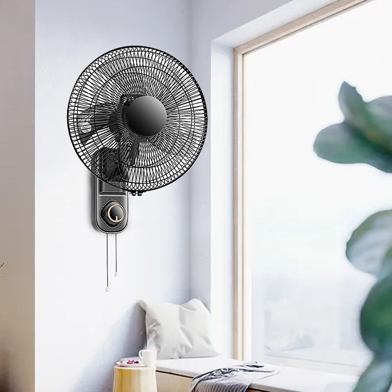 Wall-Mounted 5 Blades Electric Fan Air Cooler Fans Electric Fan Multifunction Household 16 inch Wall hanging Air Conditioner Fan