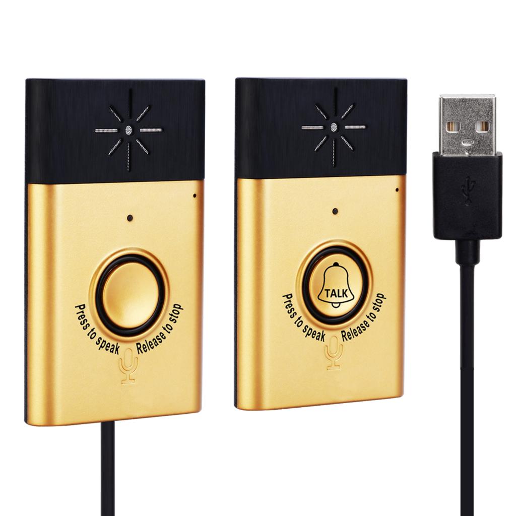 Wireless Voice Intercom Doorbells,Two-Way Talk Home Doorbell Intercom Kit Indoor Outdoor Interphone System Home Security System