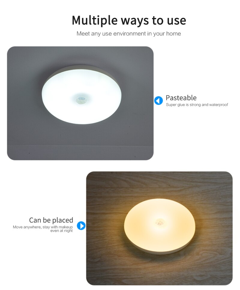 USB Sensor Night Light Can Automatically Recognize The Darkness And Light Up The Night Light In The Bedroom Aisle