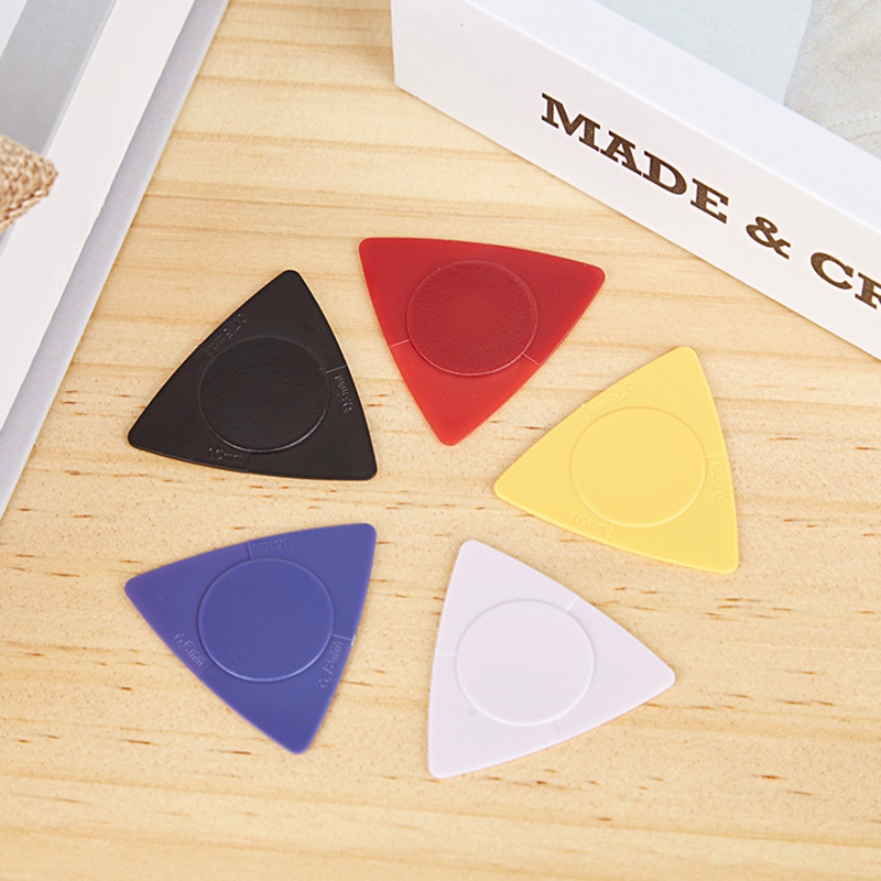 Juego de púas triangulares para guitarra eléctrica, Kit de púas tres en uno, accesorios de Plectrum, ABS, 10 unids/paquete