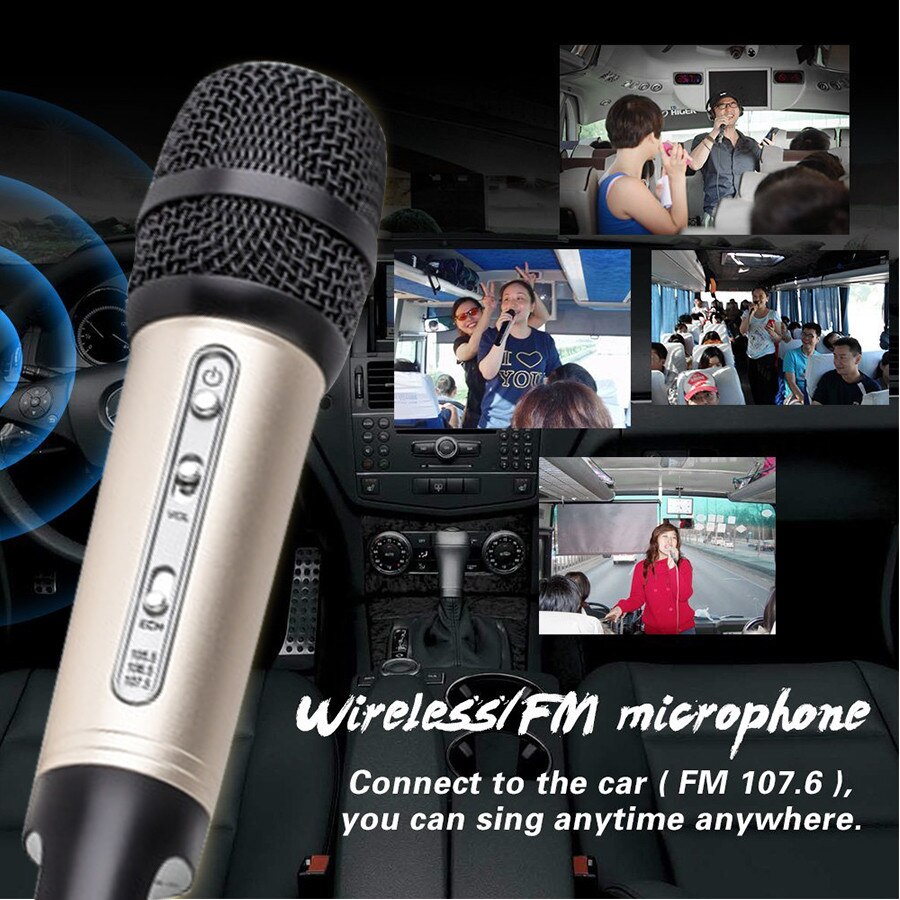 Auto Draadloze Microfoon Handheld KTV Microfoon