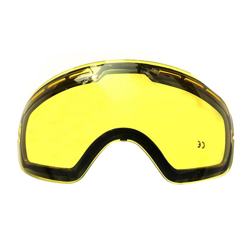 GOG 201 Lens Yellow Graced Magnetic Lens For Ski Goggles Spherical Ski Glasses Night Skiing Lens