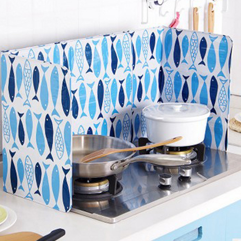 Keuken Olie Aluminiumfolie Plaat Gasfornuis Olie Ploetert Schermen Keuken Gereedschap Koken Isoleren Splash Proof Stootplaat: h02