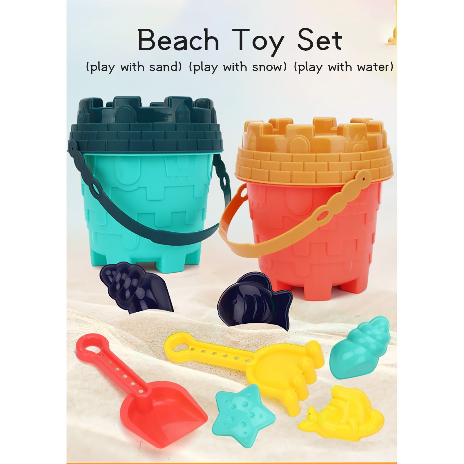 Strand Speelgoed Deken En Emmer Strand Speelgoed Zand Set Zand Play Zandbak Speelgoed Zomer Outdoor Speelgoed Voor Jongens En Meisjes