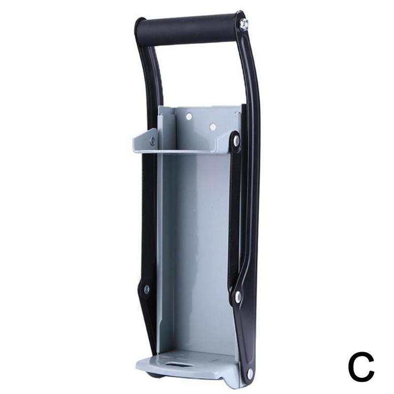 Trituradora de botellas de 500ml/16oz, utensilios de cocina, abrebotellas montado en la pared, trituradora de latas de cerveza con abrebotellas de mano: gray