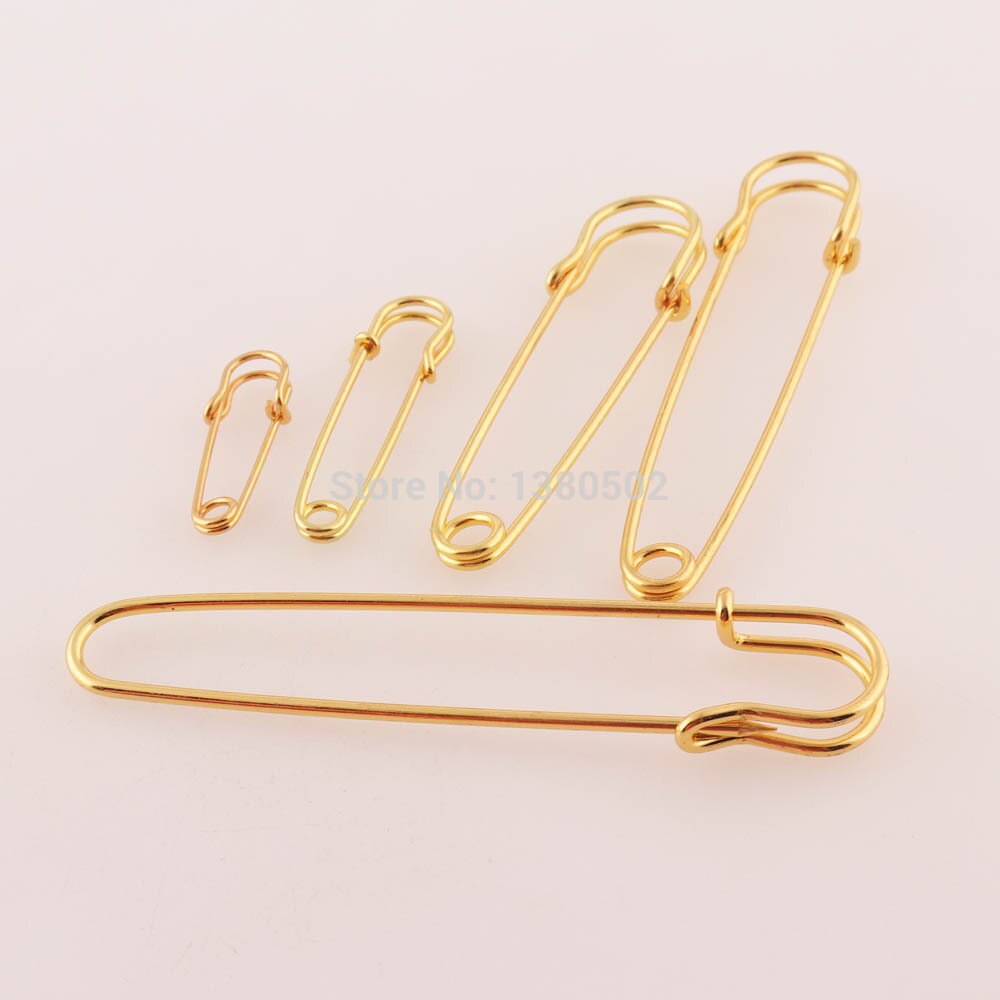 50 pçs/lote alfinetes De Segurança Grande Broche pinos pinos de Metal Colar de Jóias Brinco para As Mulheres Menina acessórios de Decoração