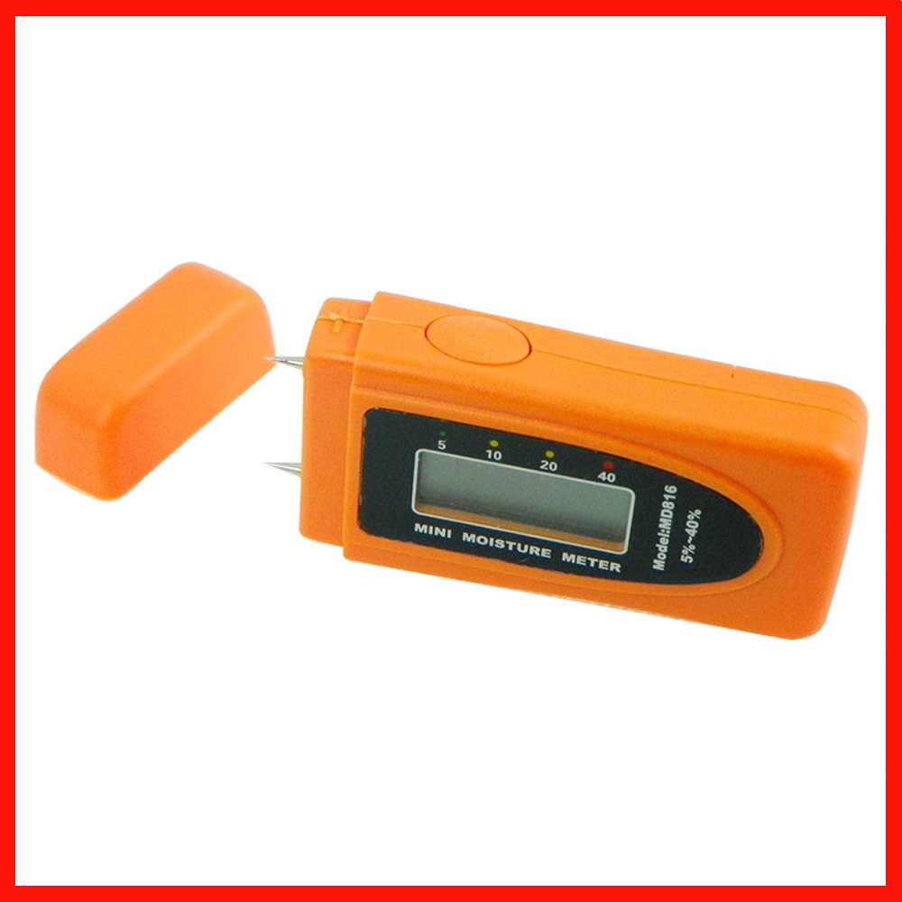 Wood Bamboo Cotton Paper Digital Moisture Meter Tester Timber Damp Detector LCD High Precision MD816