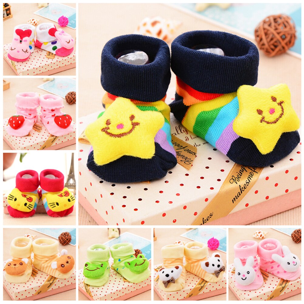 6 Paare/los Neugeborenen Baby Socken Herbst Frühling Junge Mädchen Baumwolle Gestreiften Socken Kinder Winter Warm Dicken Zubehör Für 0-18 monate