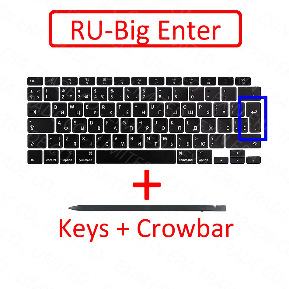 Laptop A2179 Keycaps Keys key Cap Keyboards Scissor Repair Replacement for Apple Macbook Air Retina 13" A2179 Years MC 3302: RU Big Enter