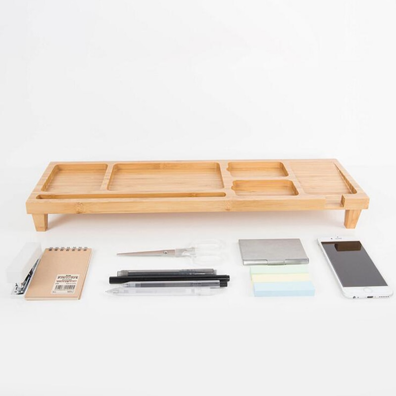 Computer Keyboard Stationery Holder Wooden Office School Supplies Desk Accessories Organizer Stationery Holder