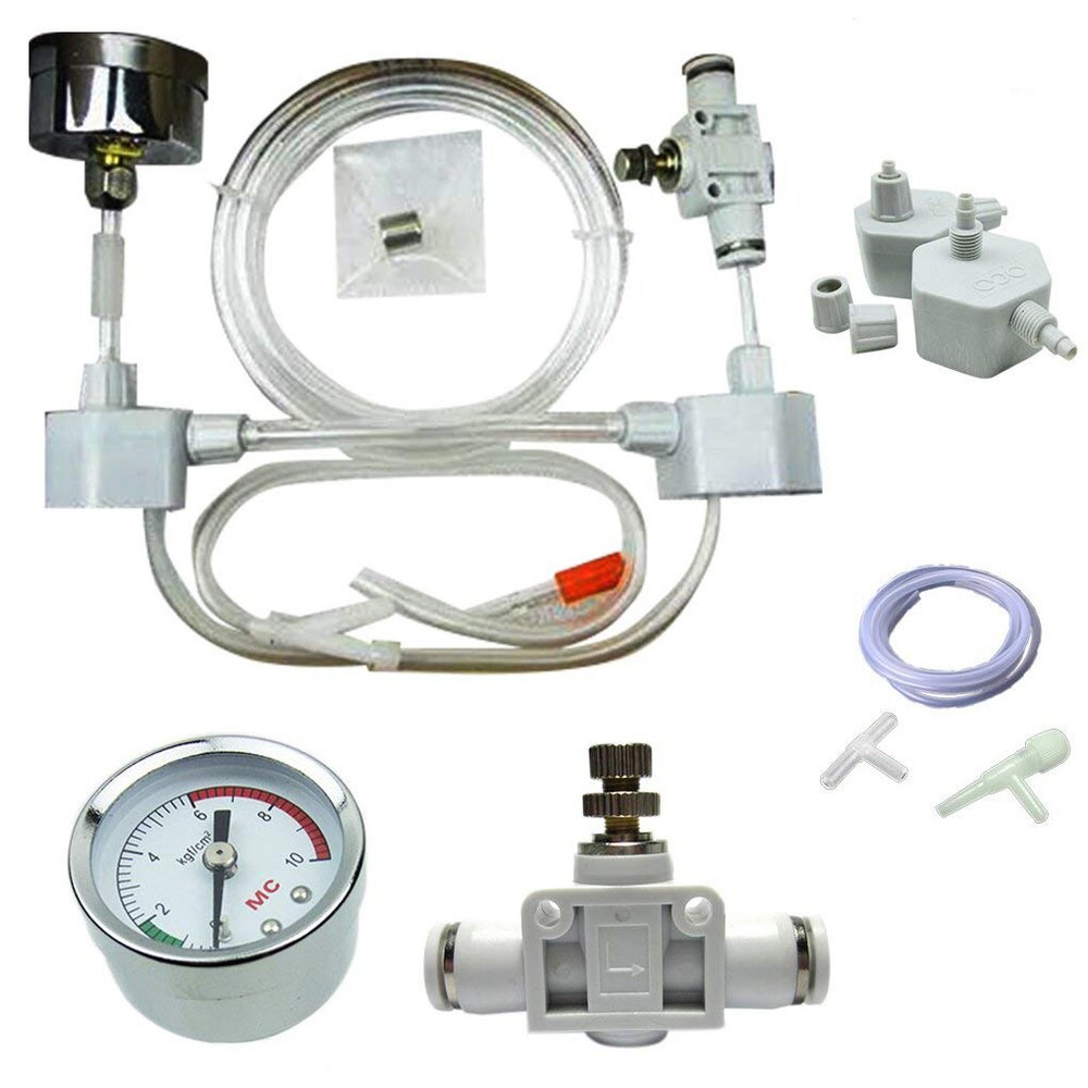 YYAQUA Aquarium Fish Tank DIY CO2 System CO2 Generator Kits with Pressure Air Flow Adjustment for Aquatic Pets and Water Plants