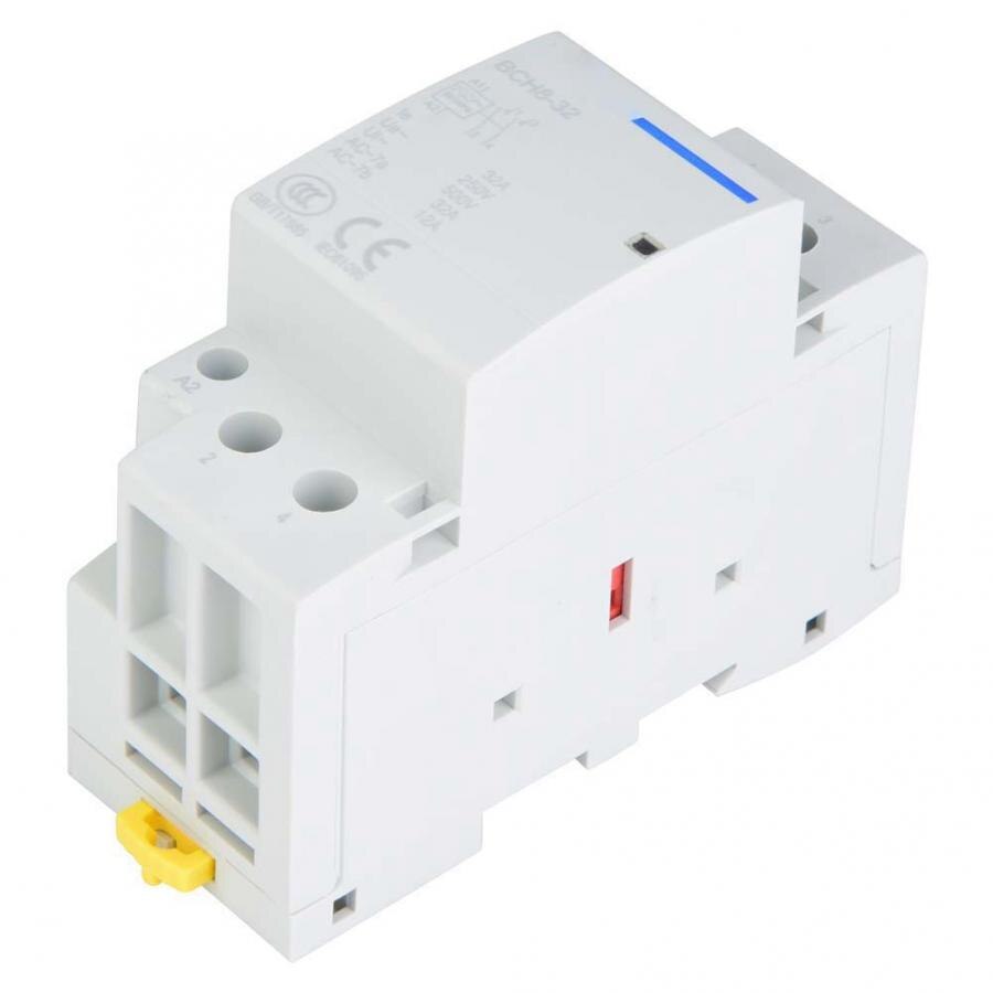 contator 2P 32A Low Power Consumption Household DIN Rail AC Contactor 1NO1NC 50/60HZ Household ac Modular contactor