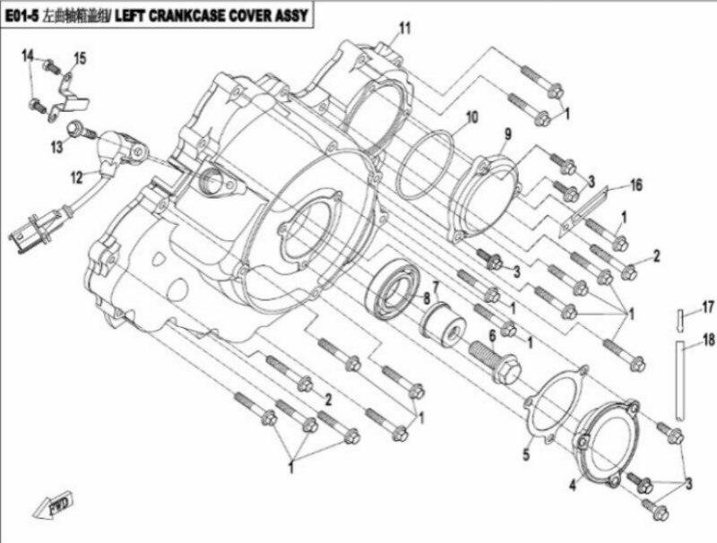 CFMOTO CF800 / X8 Speed Sensor / Vehicle Speed All Terrain Vehicle ATV Motorcycle Accessories 0800-014100