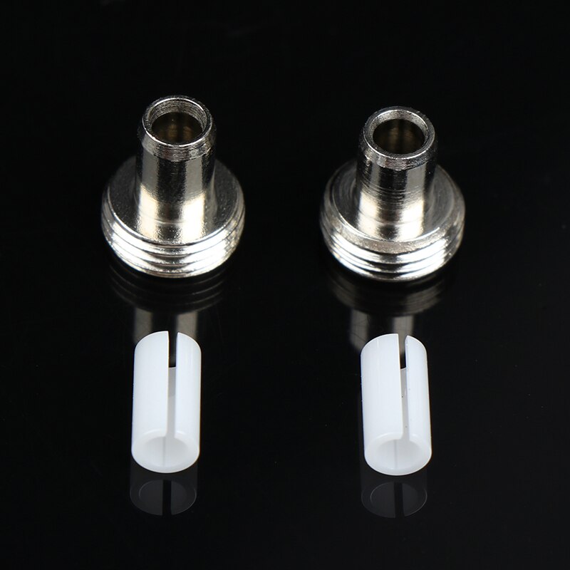 2set Fiber Optic Metal Fitting Connectors Ceramic Tube Sleeves Replacement Parts