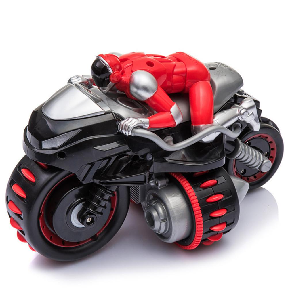 Dreng legetøj fjernbetjening simulering motorcykel drift super cool tumbling rotation 360 grader med musik