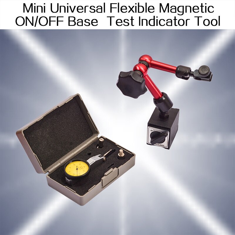 Mini Universele Flexibele Magnetische Op/Off Base Opvouwbare Houder Stand Voor Digtal &amp; Analoge 0-0.8Mm Dial gauge Test Indicator Tool