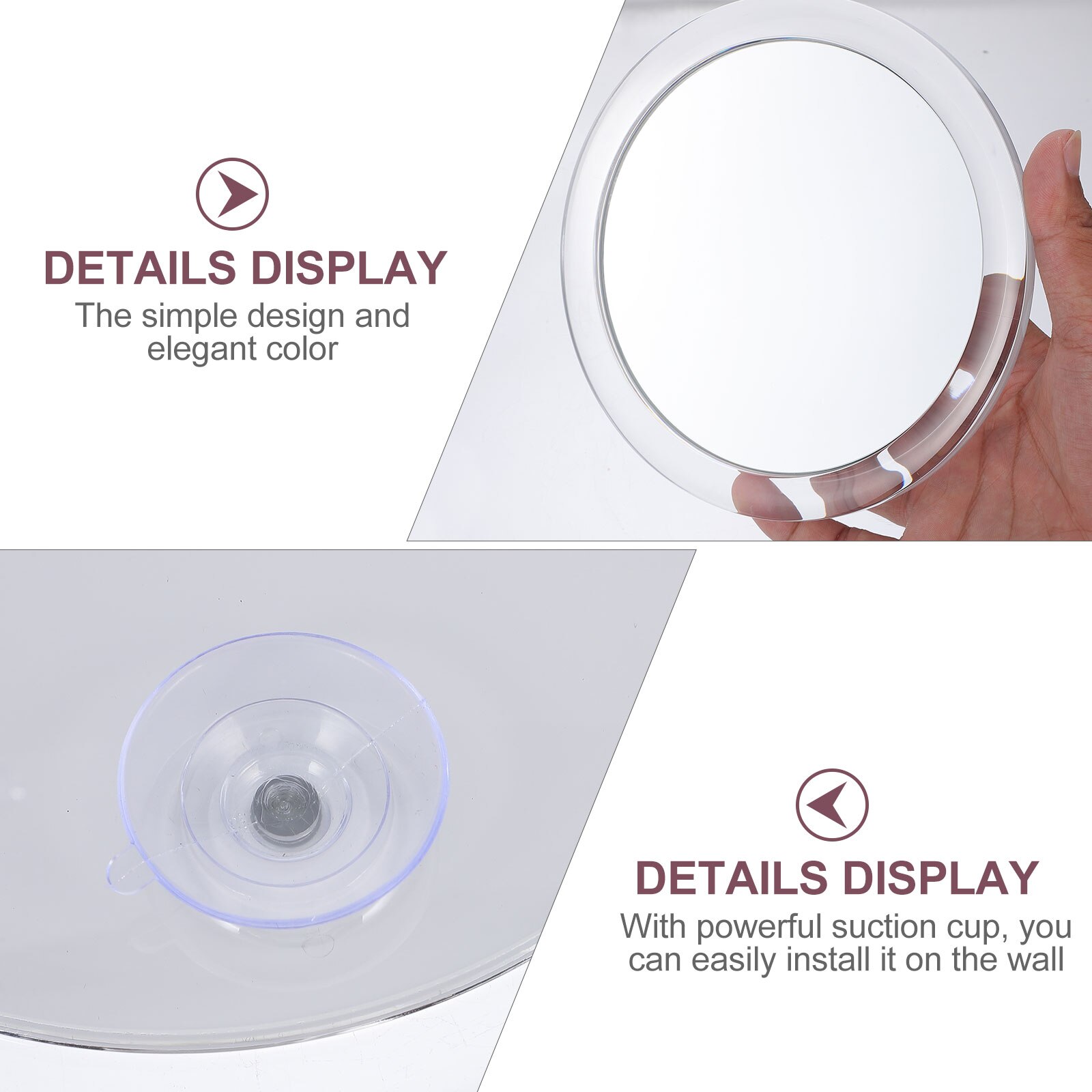 1Pc Makeup Mirror 7X Magnifying Mirror Cosmetic Magnifier with Suction Cup