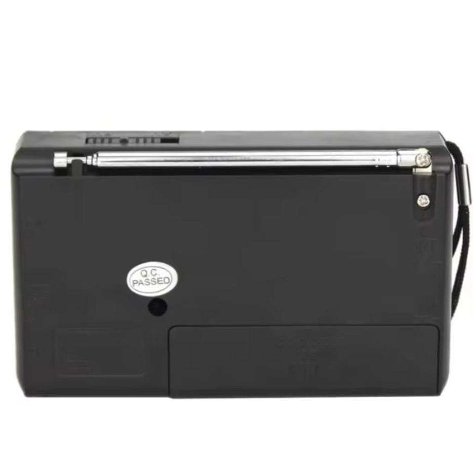 Nuovo AM FM Mini radio portatile a due bande Radio a onde complete alimentata a batteria Altoparlante incorporato Radio di emergenza esterna per anziani