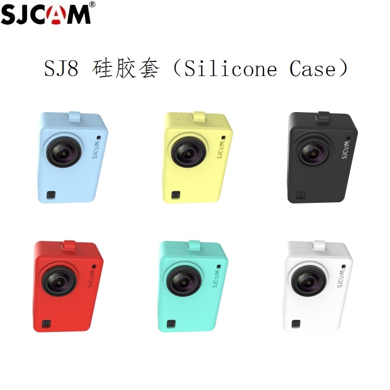 Originele Accessoires SJCAM Siliconen/Mouw + Pols Touw/Lanyard Beschermhoes/Frame/Cover/Grens voor SJ8 Pro Plus Actie Camera
