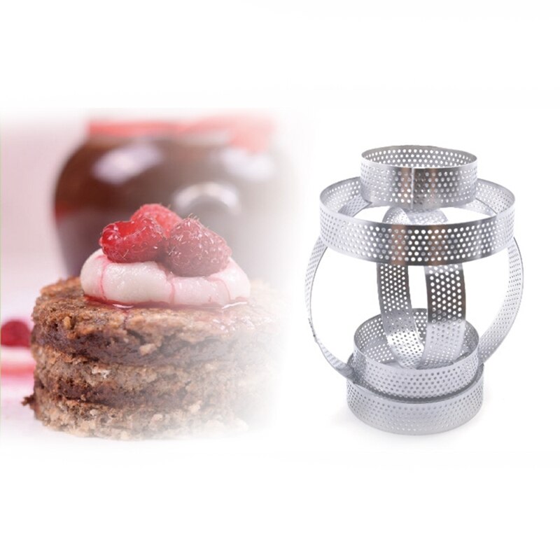 12 stuks mousse ring ronde & vierkante cakevorm roestvrijstalen bakvorm gebak dessert accessoires taartdecoratiegereedschap