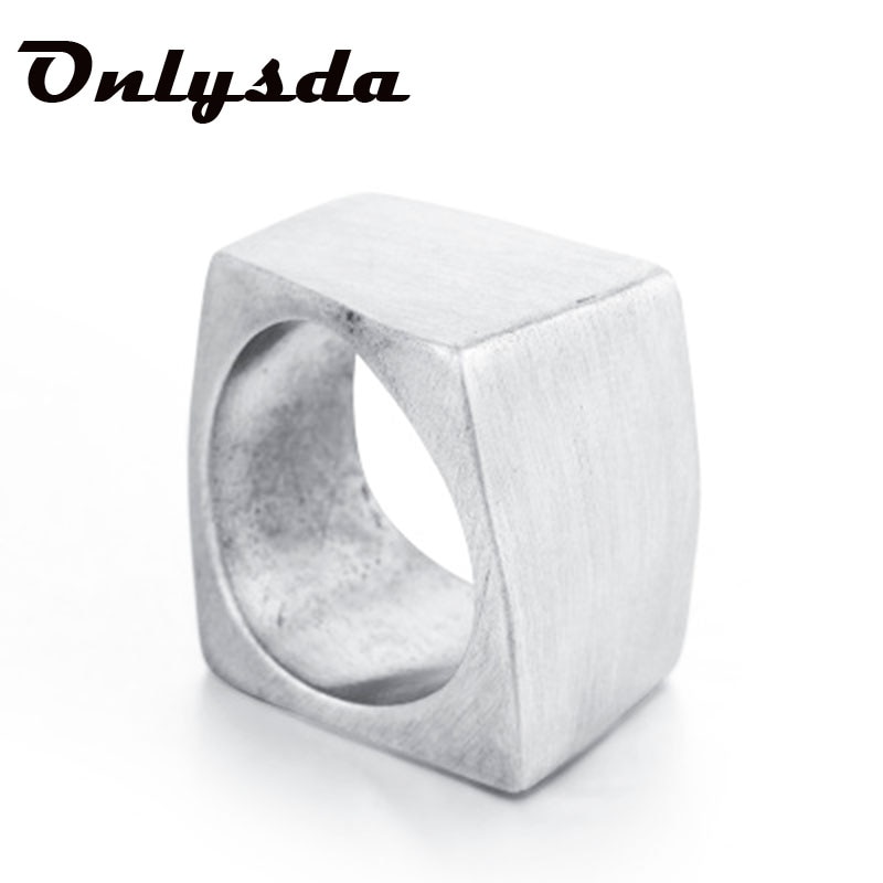 Onlysda Rvs Viking Ring Vintage Hamer Retro Punk Sieraden Vinger Man Liefde Sieraden OSR194
