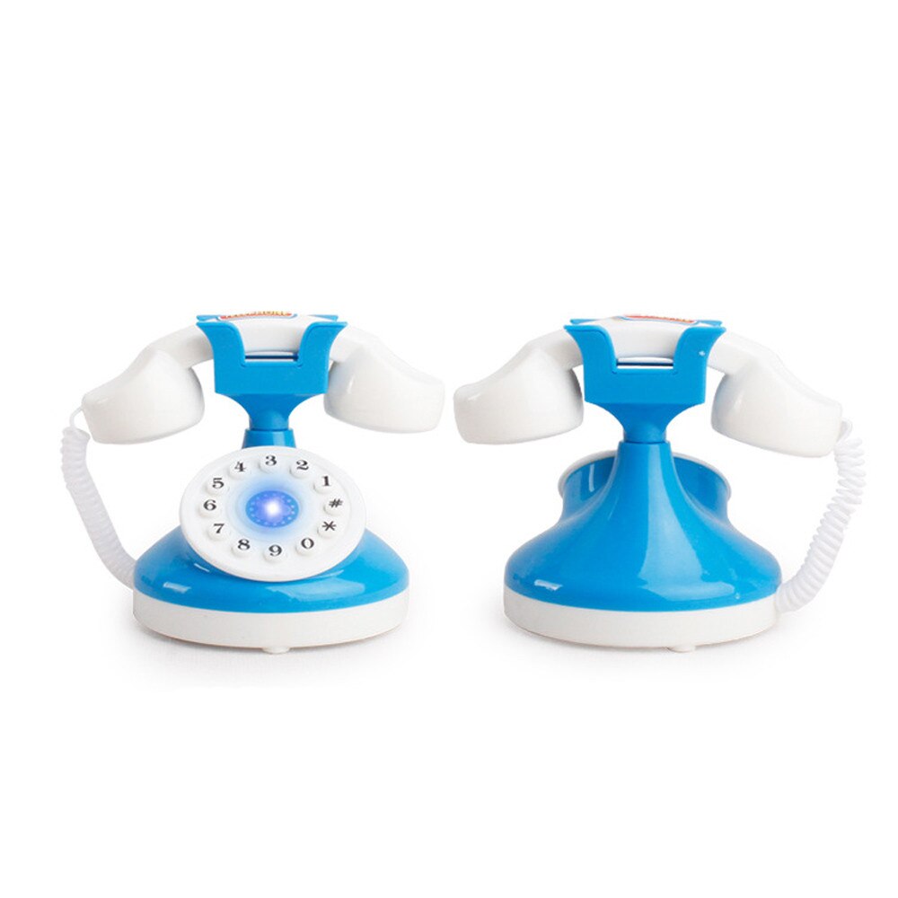 Kinderen Rollenspel Telefoon Set Realistische Speelgoed Bule Met Lights & Sounds Gesimuleerde Telefoon Juguetes L4