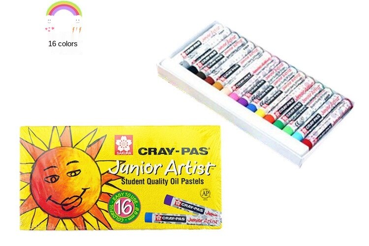 SAKURA 16 color oil pastel children's soft oil pastel cryons for kid colored oil pastels