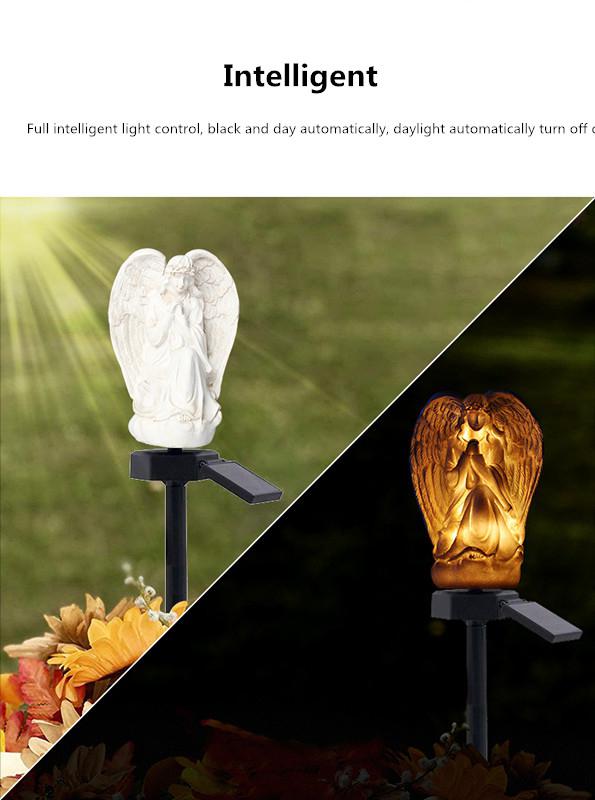 Sol indsats lys udendørs engel mønster sol lys led græsplæne lampe vandtæt udendørs gård belysning græsplæne landskab lys