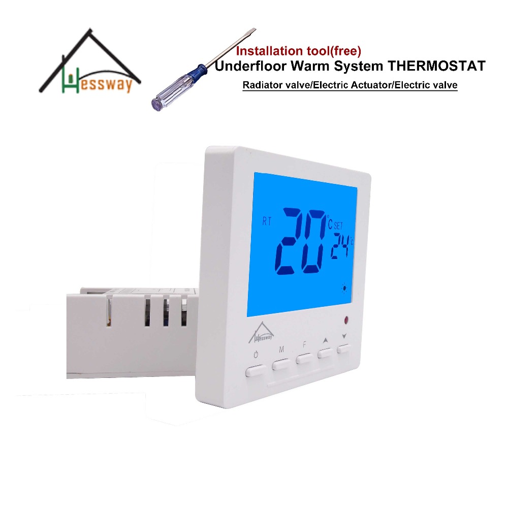 HESSWAY hide underfloor heating thermostat Control adjustment for Thermal Electric Actuator