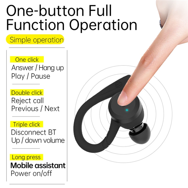 Cyboris 20 Uur Speeltijd Zwemmen Waterdicht Bluetooth Oortelefoon Dual Slijtage Stijl Sport Draadloze Headset Tws Ipx7 Oordopjes Stereo