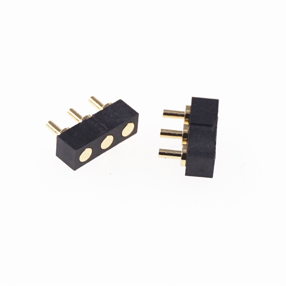 5 pcs Male Spring Loaded Pogo pin header Female Target Connector Mate 2.54mm Pitch 2 3 4 5 6 7 Positions Through Hole PCB: 3 Pin Female
