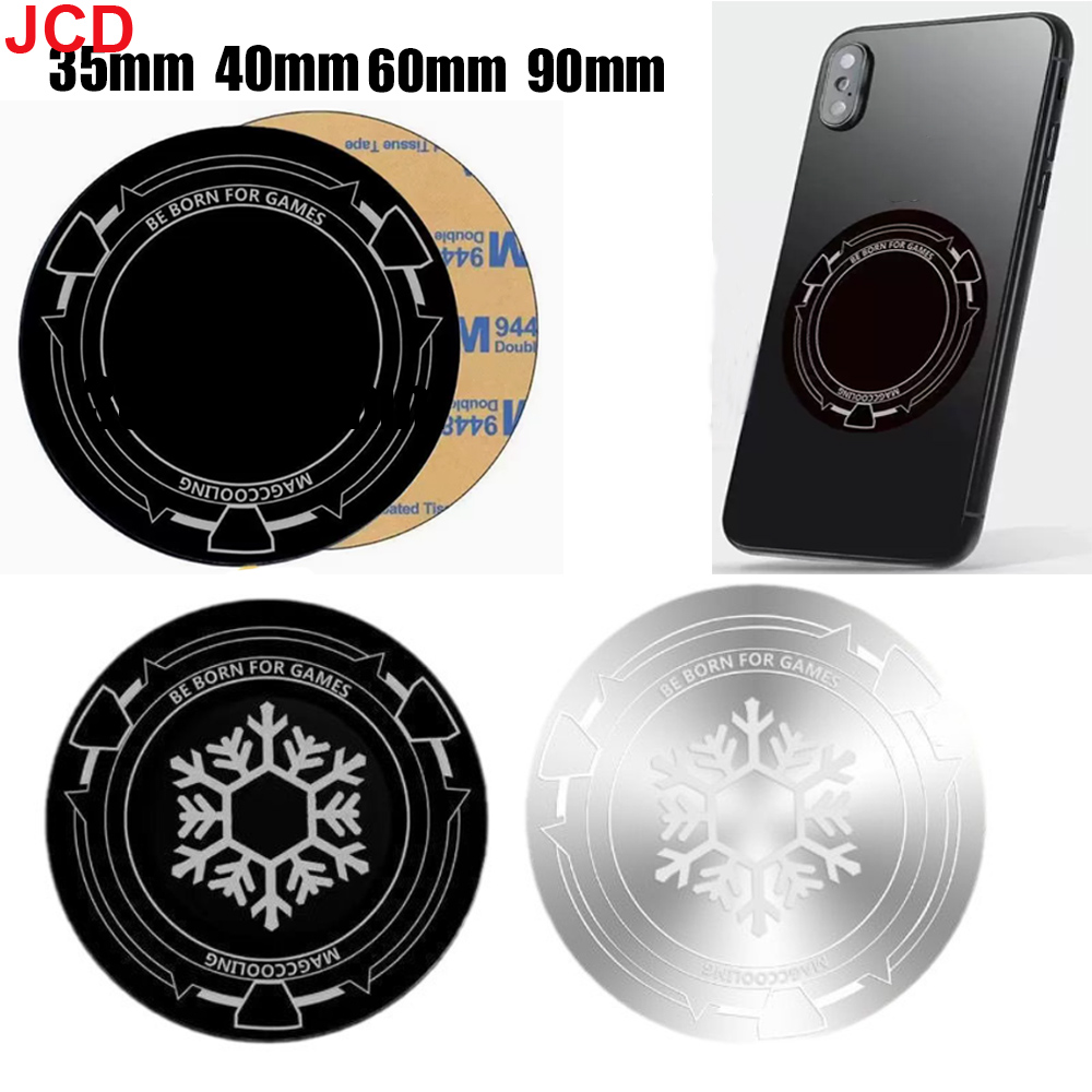 JCD 5pc 35/40/60/90cm anneau de plaque métallique pour Magsafe support magnétique pour IPad de voiture radiateur feuille de fer autocollant pour téléphone/IPad/tablette PC