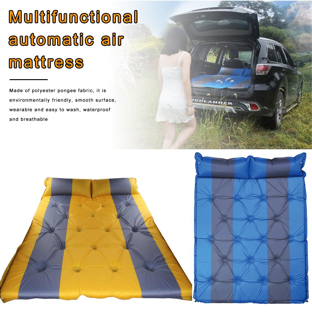 Car Camping Air Mattress Auto Blow Up Bed Inflatable Mattress Raised Airbed car bed