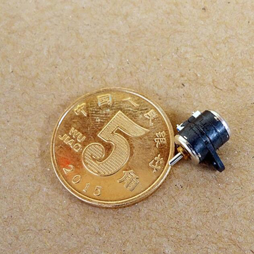 1 stk 2 fase 4 ledninger 20 ohm 6mm dia mini stepmotor 3-5v mikro step motor