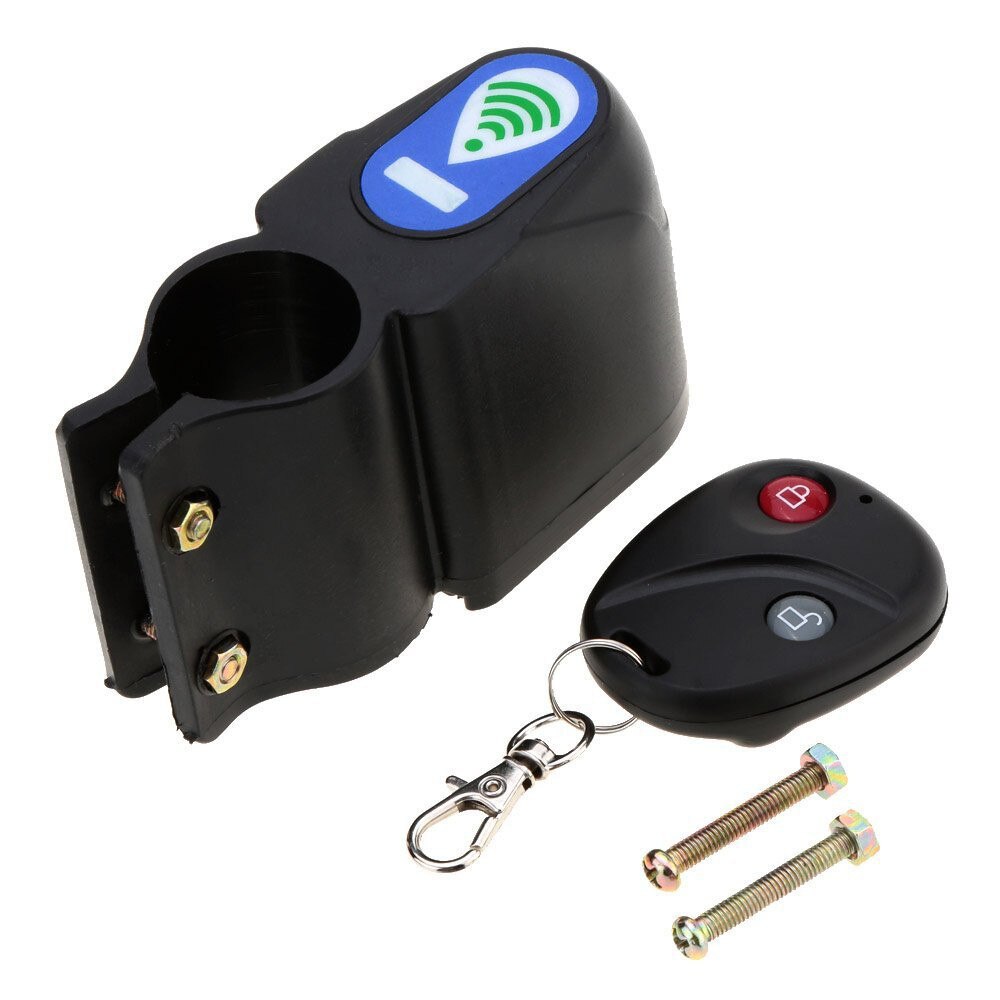 Draadloos alarm slot fiets beveiligingssysteem met afstandsbediening anti-diefstal fiets accessoires #jsw