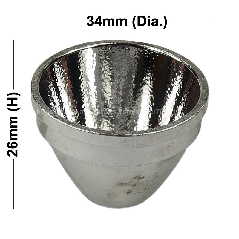 34mm(D) x 26mm(H) OP Aluminum Reflector