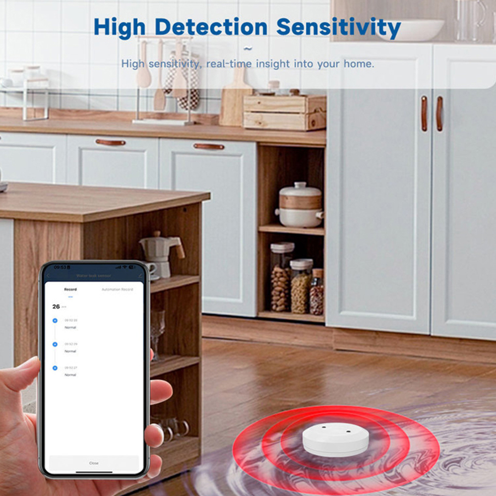 Czujnik wody ZigBee Detektor nieszczelności Tuya Alarm wycieku wody powodziowej Inteligentna kontrola życia Potrzebujesz bramy Zigbee