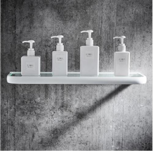 Badkamer Accessoires Set, Witte Vierkante Papier Houder, Handdoek Bar, Zeep Mand, Handdoekenrek, hoekplank, Haak, Badkamer Hardware Set