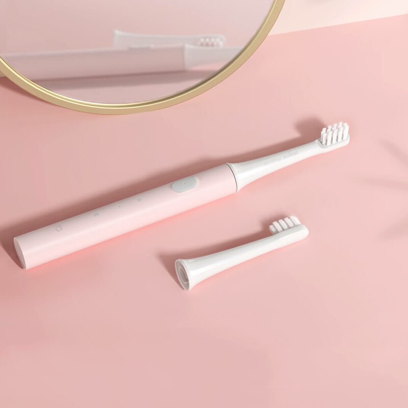 XIAOMI MIJIA Sonic Electric Toothbrush Cordless USB Rechargeable Toothbrush Waterproof Ultrasonic Automatic Tooth Brush: 1PCS Pink