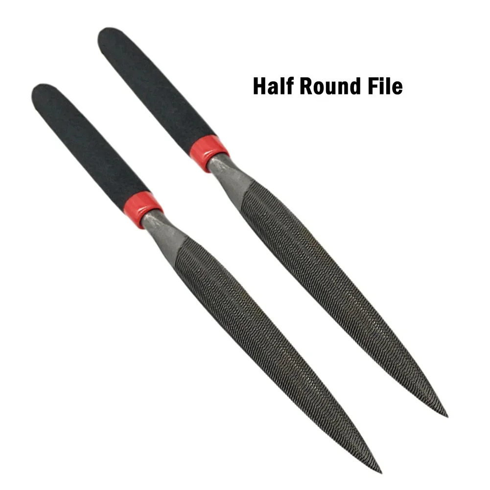 Arquivos manuais ferramentas modelo arquivos arquivo plano confiável arquivo meio redondo mini arquivos arquivo redondo de aço para pedra: Bege