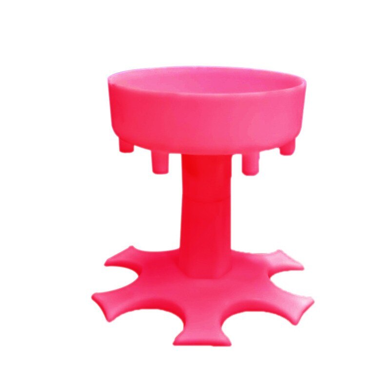 6 Glass Dispenser Caddy Alcohol Dispenser Portable Dispenser Party Bar Drinking Game Accessories Glass Dispenser: pink