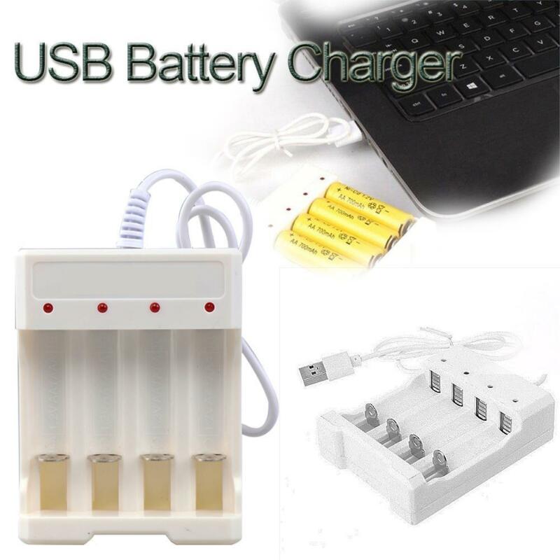Universal USB Plug 1.2V Fast Battery Charger for AA AAA Rechargeable Batteries