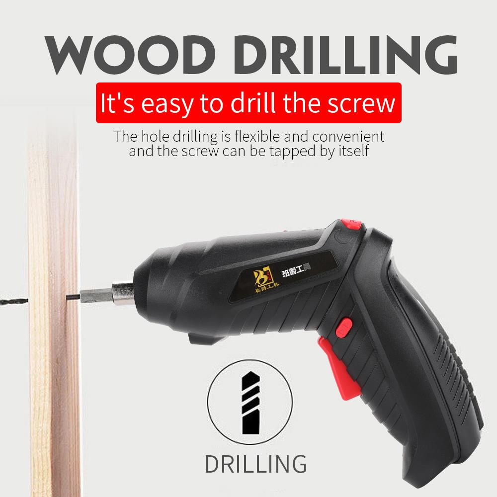 Black Electric Screw Driver Grinding Screwdriver Portable Electric Drill Electric Drill Driver Power Tools Practical Durable