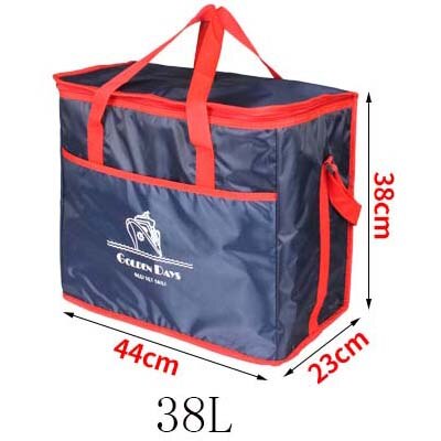 8L-38L grote koeltas draagbare geïsoleerde lunch picknick box ice pack thermische maaltijd drinkt bier blikjes koud carrier cool schouder tas: 38L