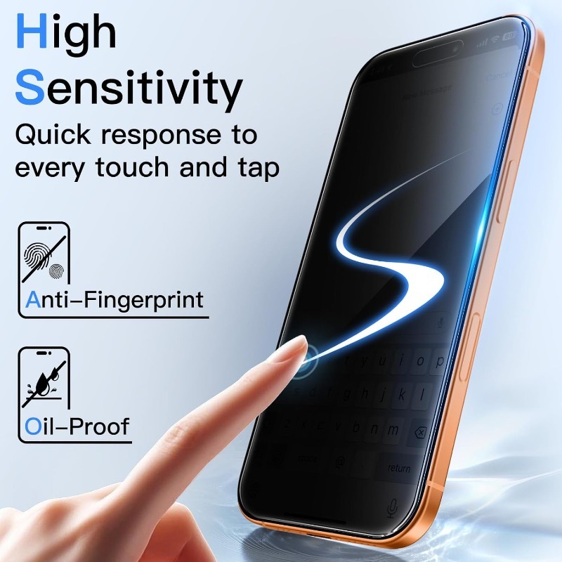 360 graden privacyschermbeschermer voor iPhone 17 Pro Max 17 AIR 17 PRO 16 Anti-Spy gehard glasfilm met eenvoudige installatie