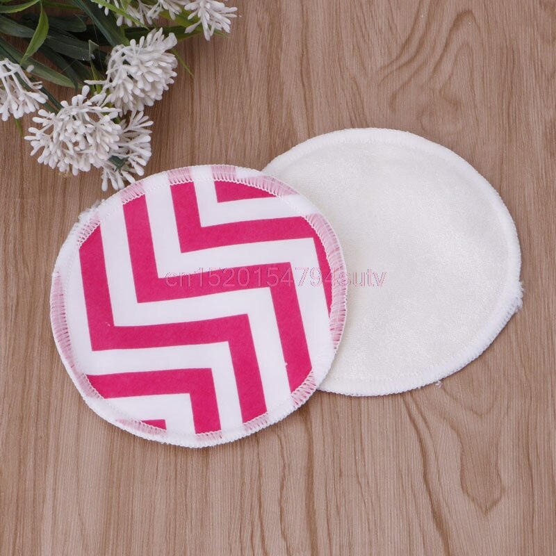 Pflege Stillen Pad Bambus Faser Dicht Mehrweg Waschbar 12 cm 2 Stck # H055 #